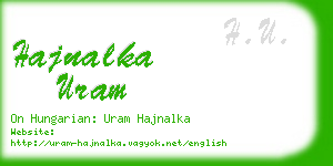 hajnalka uram business card